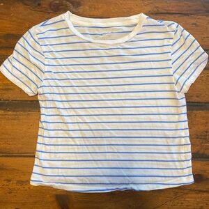 Universal Thread Blue and White Striped Tee